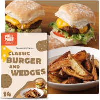 Classic burger wedges